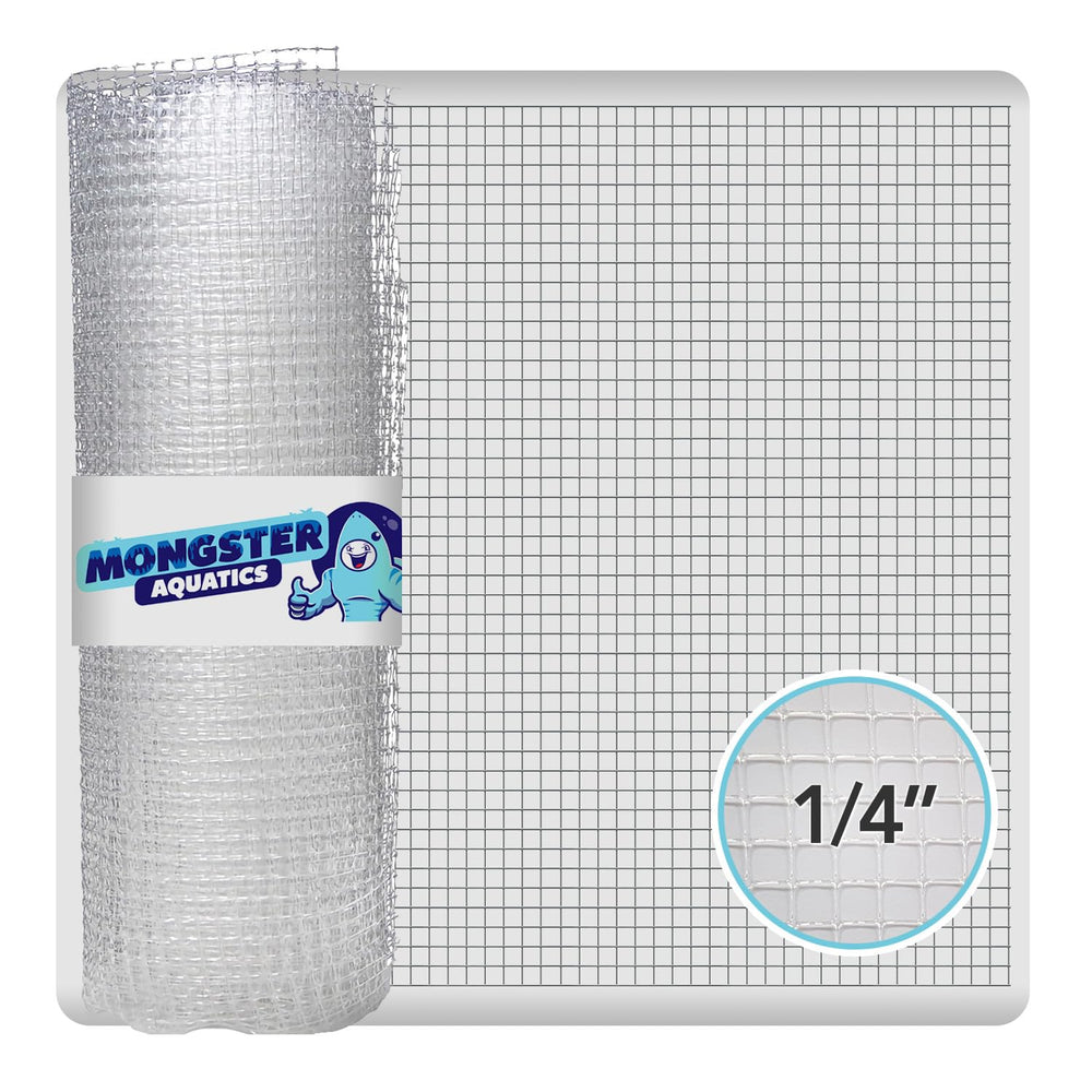 MongsterAquatics malla transparente 4x5 para cubierta de acuario, alta transmisión de luz.