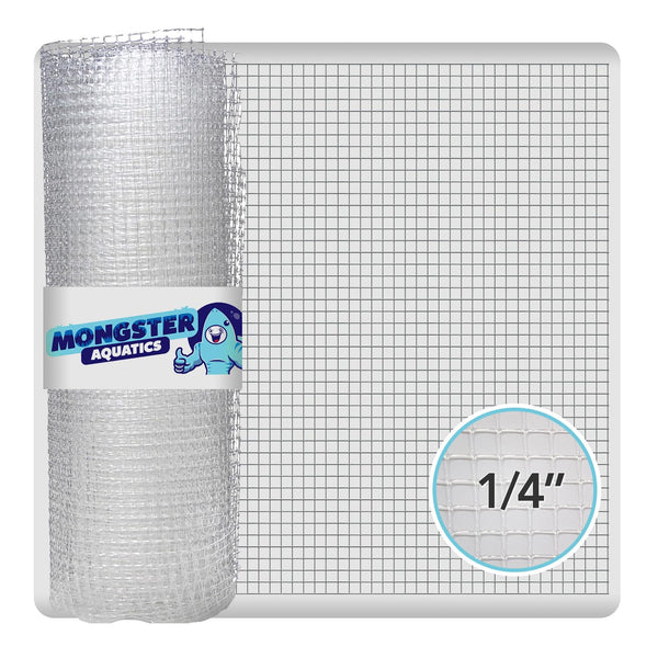 MongsterAquatics malla transparente 4x5 para cubierta de acuario, alta transmisión de luz.