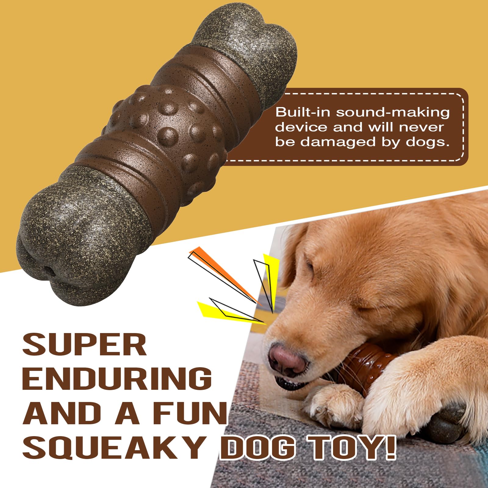 Monotre diseño seguro sin BPA, con TPR resistente para perros