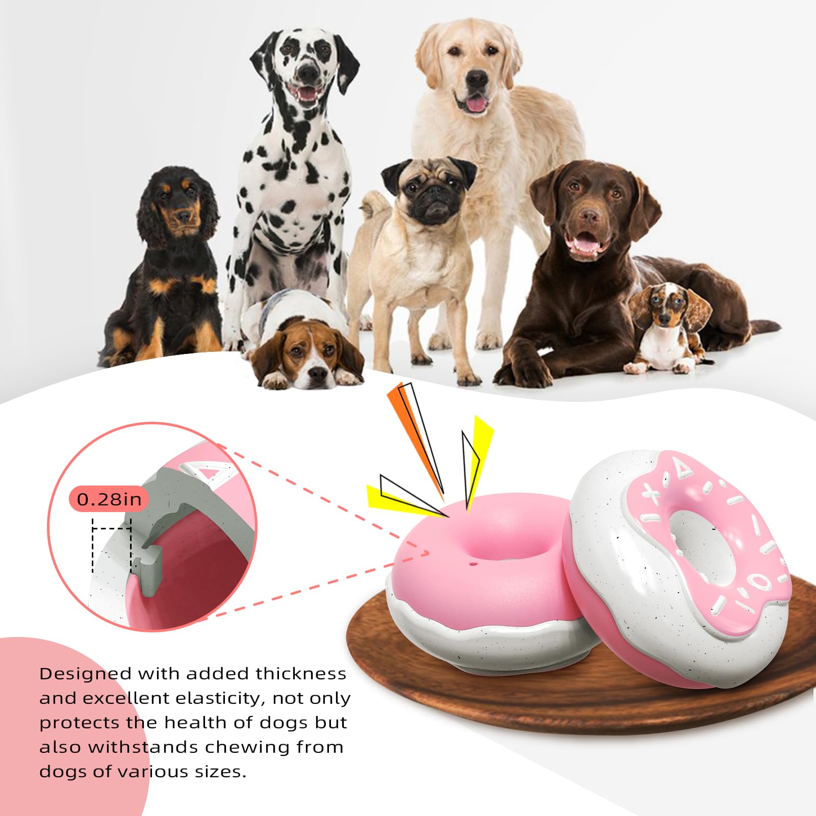 Monotre Donut seguro y libre de BPA para morder con tranquilidad.