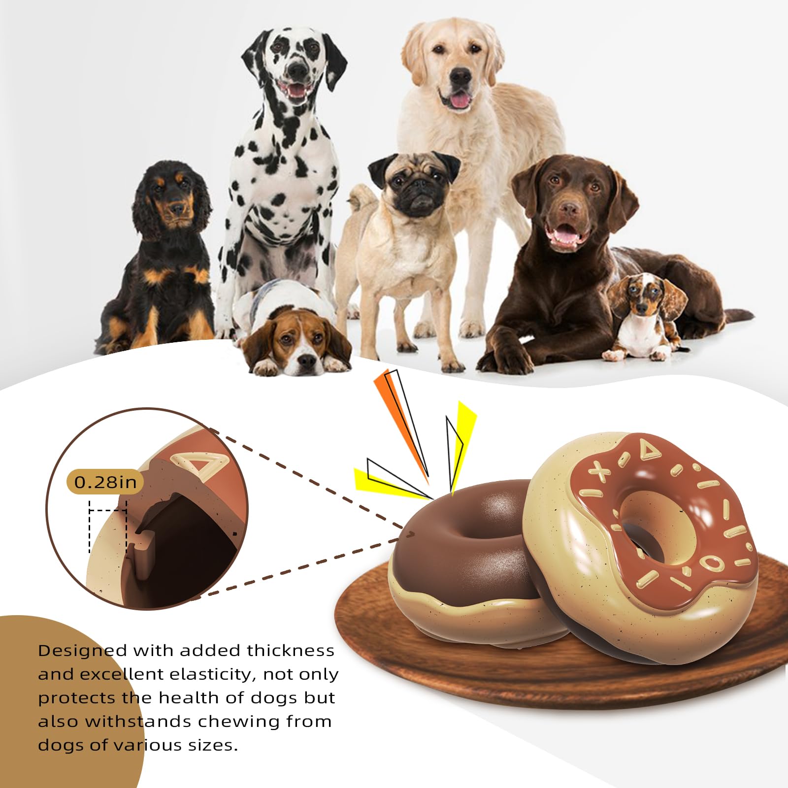 Monotre juguete perro sin BPA, seguro para perros durante el juego.