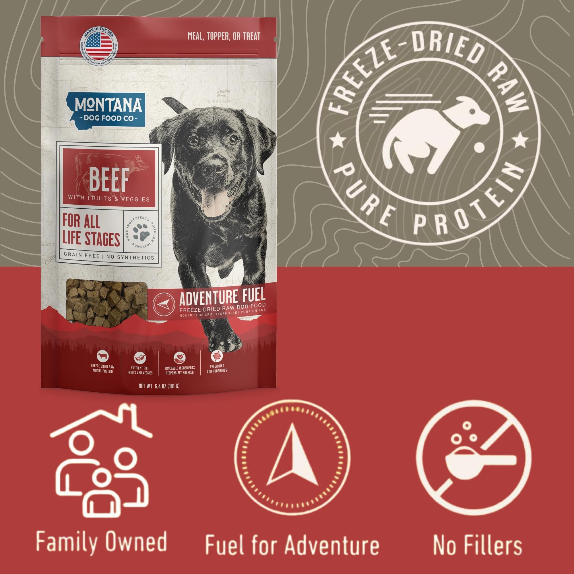 Montana Dog Food Co. sin granos, apto para dietas sensibles
