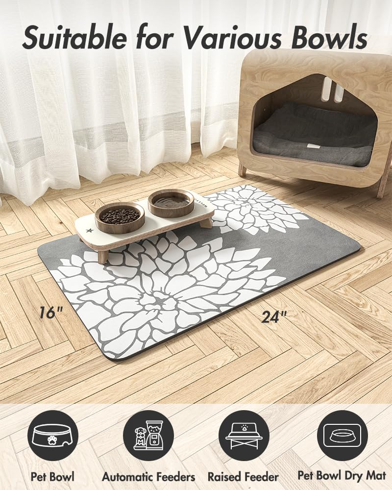 MontVoo Alfombrilla limpieza fácil y secado rápido, ideal para mascotas activas.