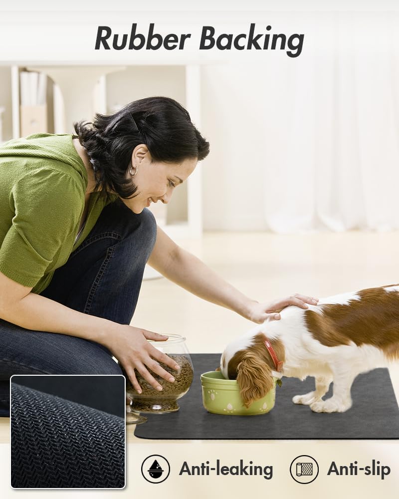 MontVoo espacio para dos cuencos, ideal para perros y gatos