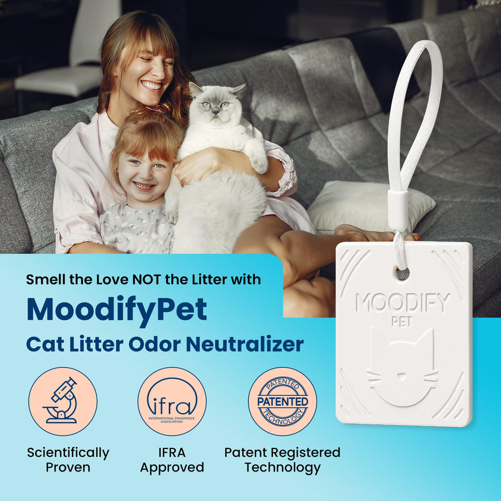 MoodifyPet tecnología bloqueo de olor origen para un hogar más fresco