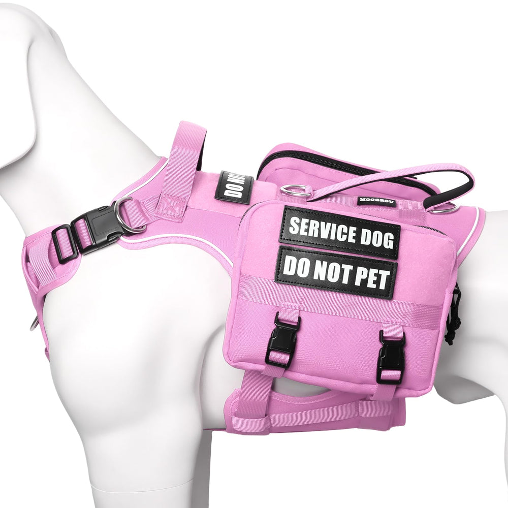 MOOGROU arnés de servicio para perro con bolsillos, ideal para caminatas y entrenamiento.