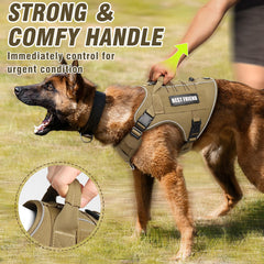 MOOGROU arnés táctico para perro pequeño, dos anillas; versátil para correa y entrenamiento.