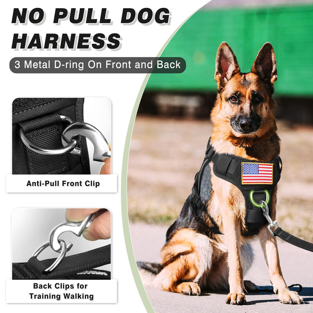 MOOGROU chaleco perro servicio panel Velcro trasero; parches intercambiables.