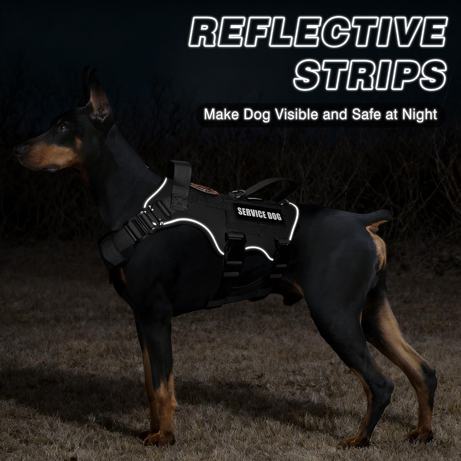 MOOGROU chaleco perro servicio uso entrenamiento; ideal para sesiones al aire libre.
