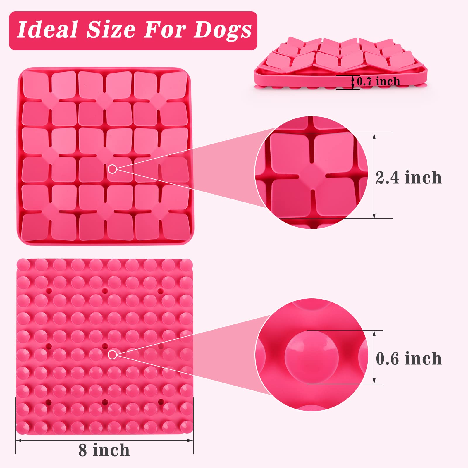 MOOGROU Snuffle Mat, lavable a mano o lavavajillas para limpieza rápida.