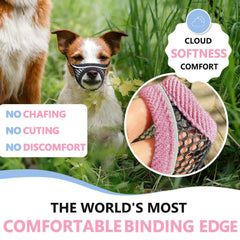 MoiiLavin bozal yorkie-pomerania con malla transpirable para respiración cómoda.