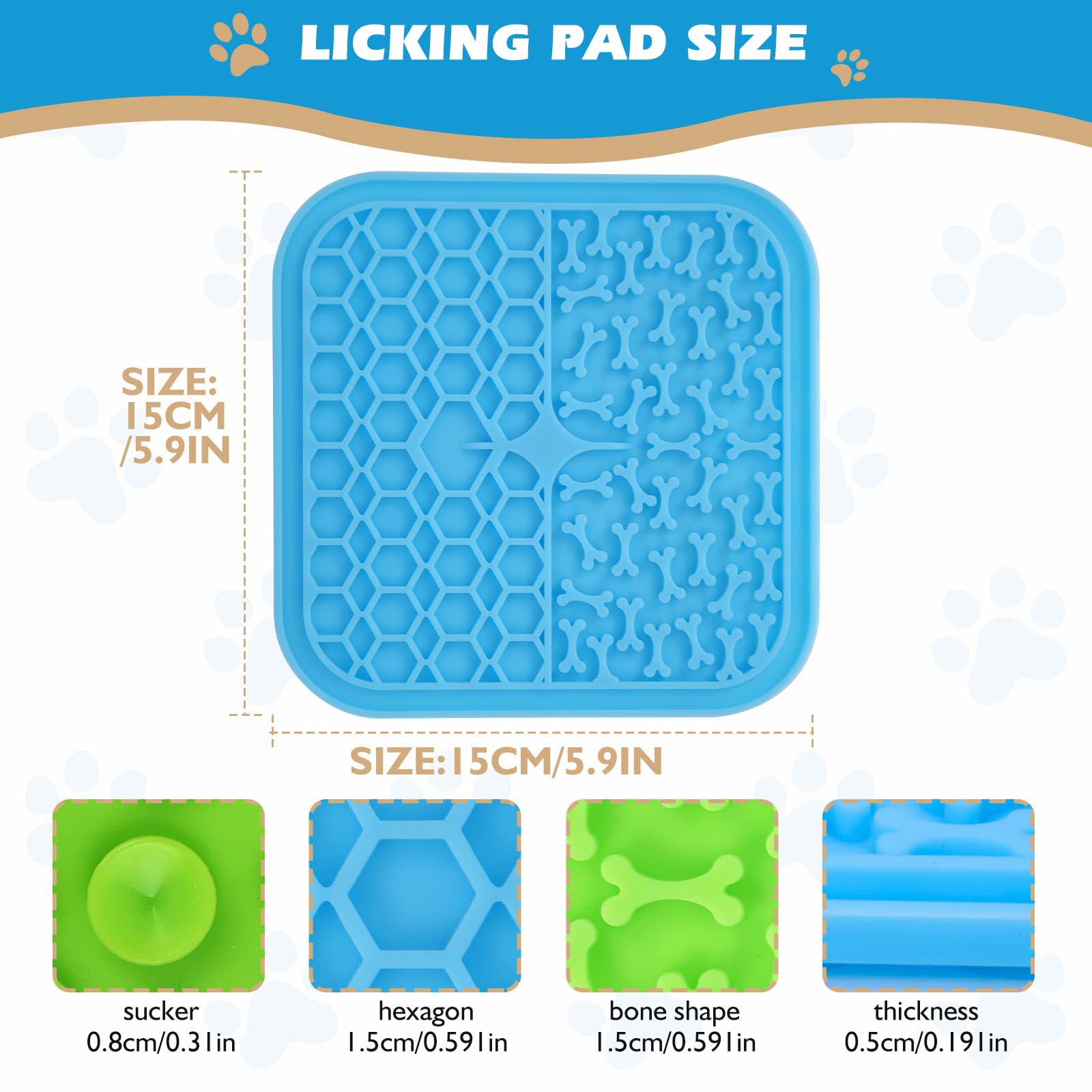 MooonGem LickMat en formato 2-pack para perros y gatos.