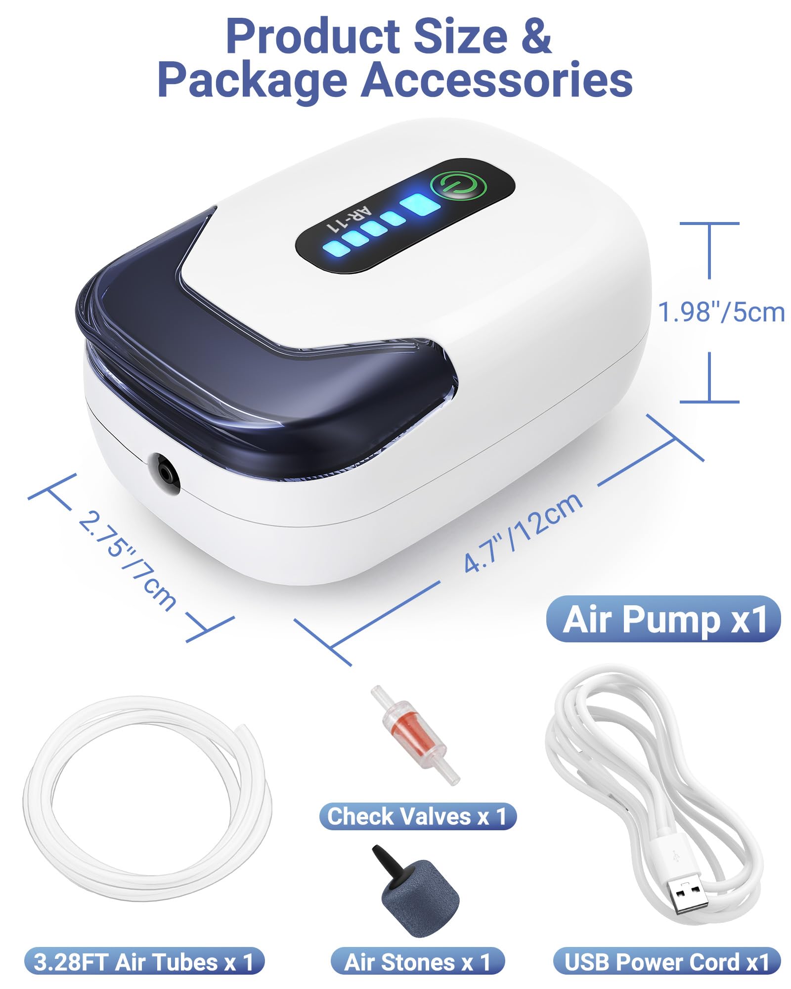 MoonOrange bomba con modos continuo e intermitente, ahorro de energía.