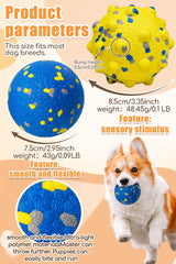 Moonorange pelotas de tenis para perros con punto amarillo, gran rebote para juego.