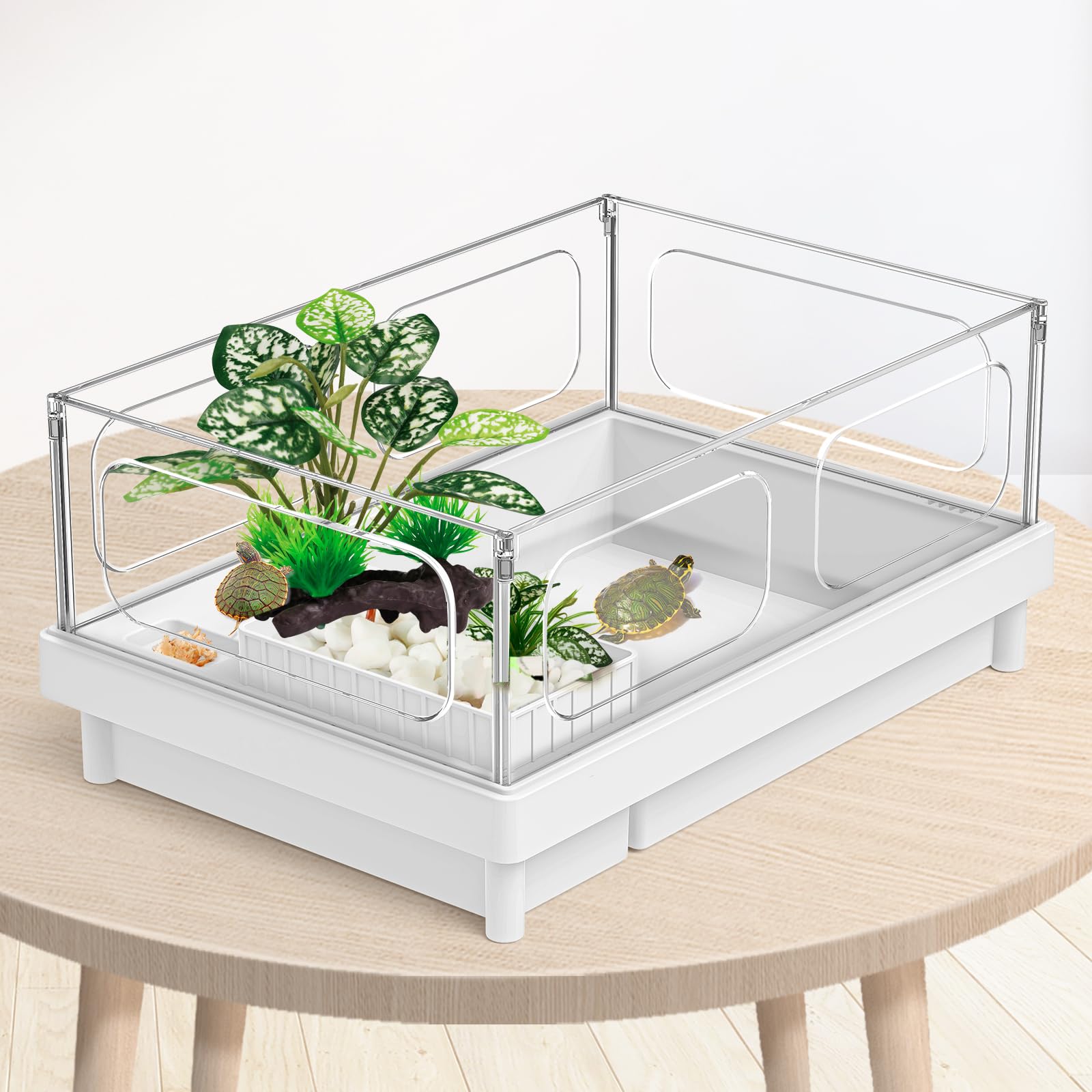 Moonorange plantas artificiales terrario pack de 4 piezas para kits.