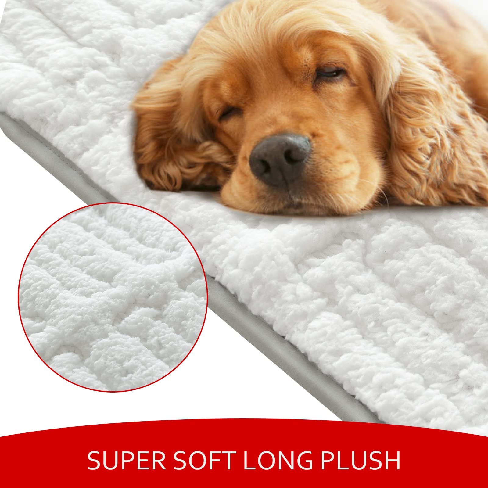 Moonsea cama para perro jaula base antideslizante para mayor estabilidad.