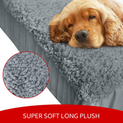 Moonsea funda cama perro 3 capas; capa superior suave y protección interior.