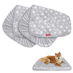 Moonsea funda cama perro estampado estrella gris, protección impermeable y lavable