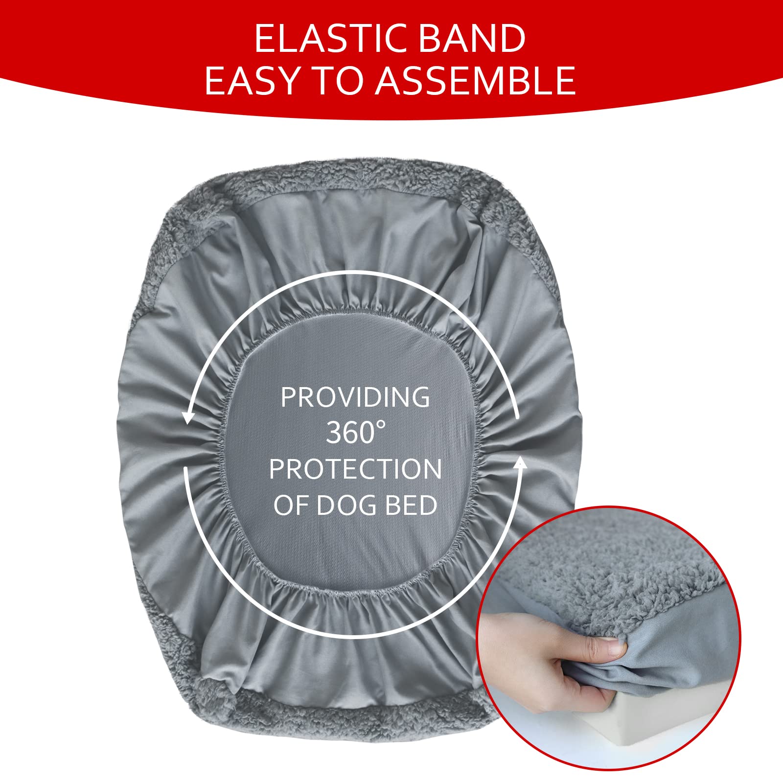 Moonsea funda cama perro impermeable, evita filtraciones y mantiene la base limpia.