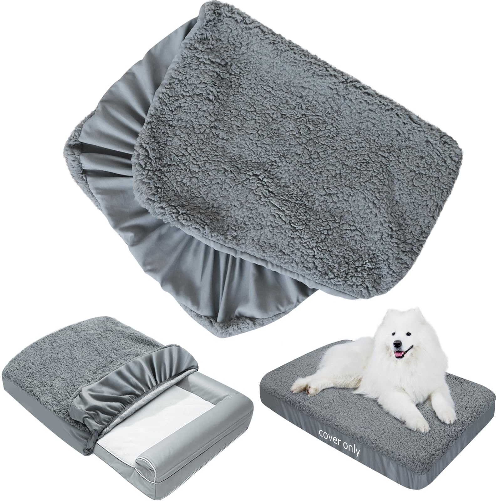 Moonsea funda cama perro plush suave, ofrece confort y sensación agradable para tu mascota.