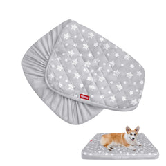 Moonsea funda impermeable para cama 30x20 con estrellas gris protege contra líquidos