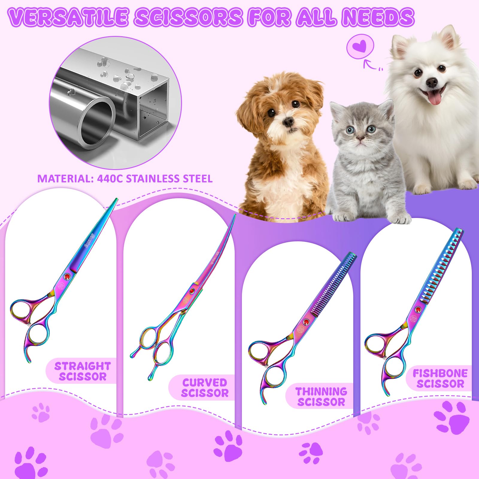 Moontay chunkers para perros, facilita adelgazamiento del pelo grueso.