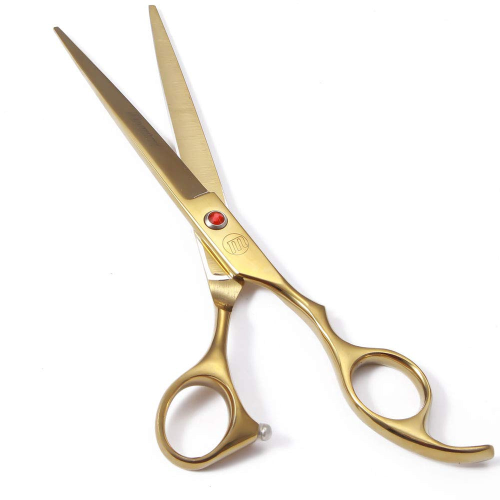 Moontay tijeras corte recto para perro de 7 pulgadas para cuerpo y pelo largo.