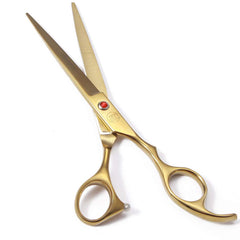 Moontay tijeras corte recto para perro de 7 pulgadas para cuerpo y pelo largo.
