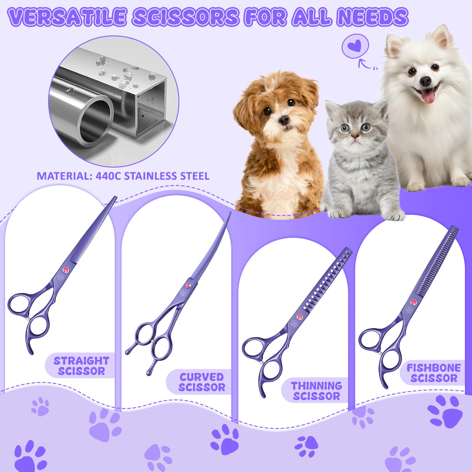 Moontay chunkers para perros para reducir volumen en pelaje grueso con precisión.