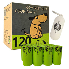 Bolsas compostables moonygreen para desechos de perro, 9x13 pulgadas y ecológicas.