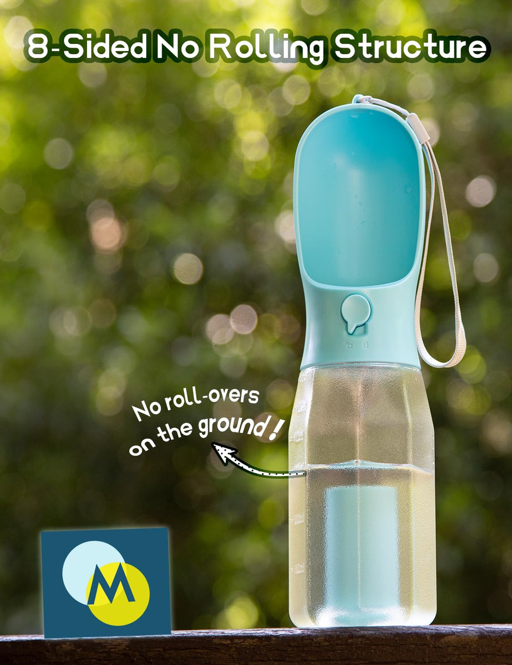 MoonyMars operación con una mano, sin derrames.