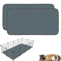 Mooydee forro-jaula-cobayas-2pack: acolchado suave que mantiene la jaula limpia y seca.