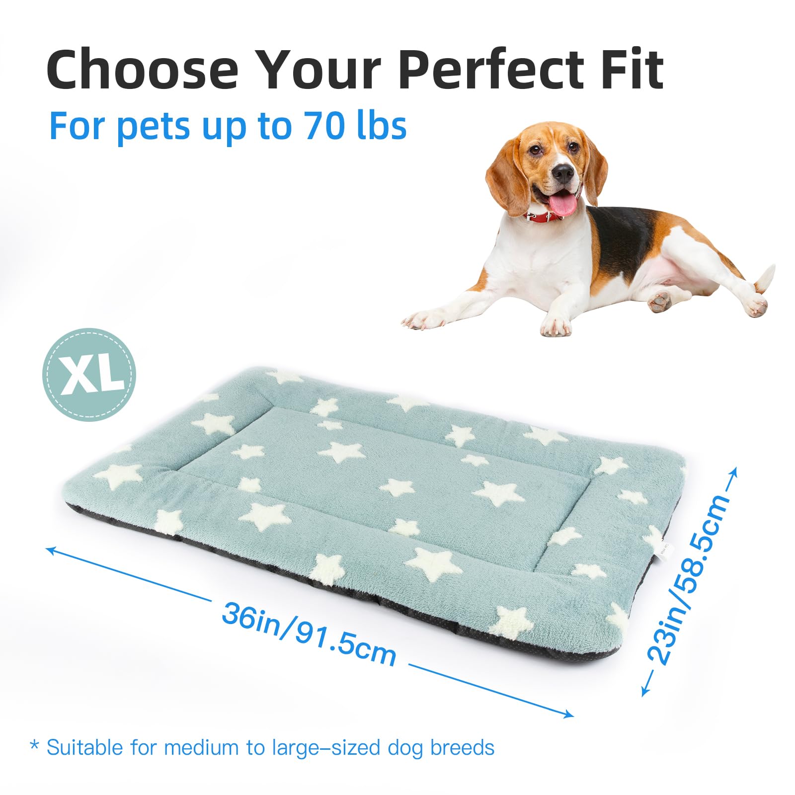 Base Mora Pets anti-deslizante para cama de perro de 36x23.