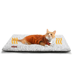 Cama auto-caliente Mora Pets 24x18: refugio suave para siestas tranquilas