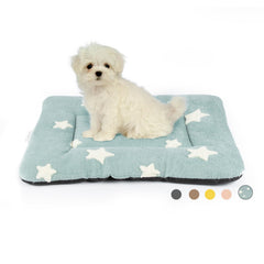 Cama Mora Pets para perro azul de 24x18 con base antideslizante para seguridad.