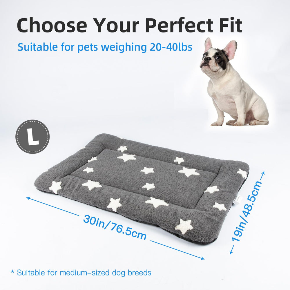 Mora Pets medidas 30x19 pulgadas para perros medianos.
