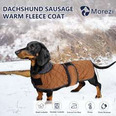 Morezi abrigo dachshund forro acolchado ideal para días fríos