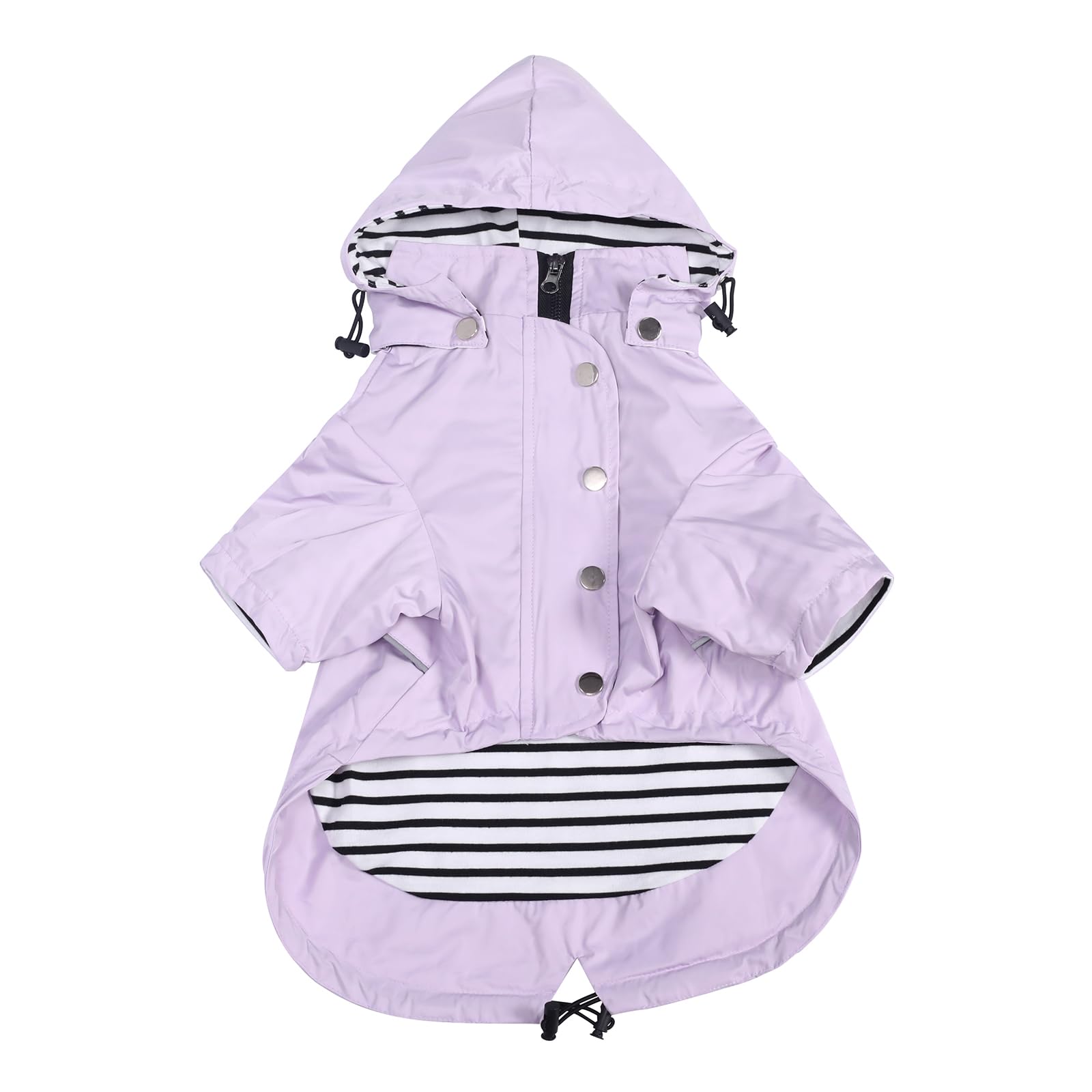 Morezi chaqueta perro lluvia capucha removible: protección ligera para paseos bajo lluvia.