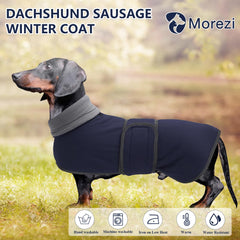 Morezi chaqueta para perro salchicha con cierre de gancho para ajuste