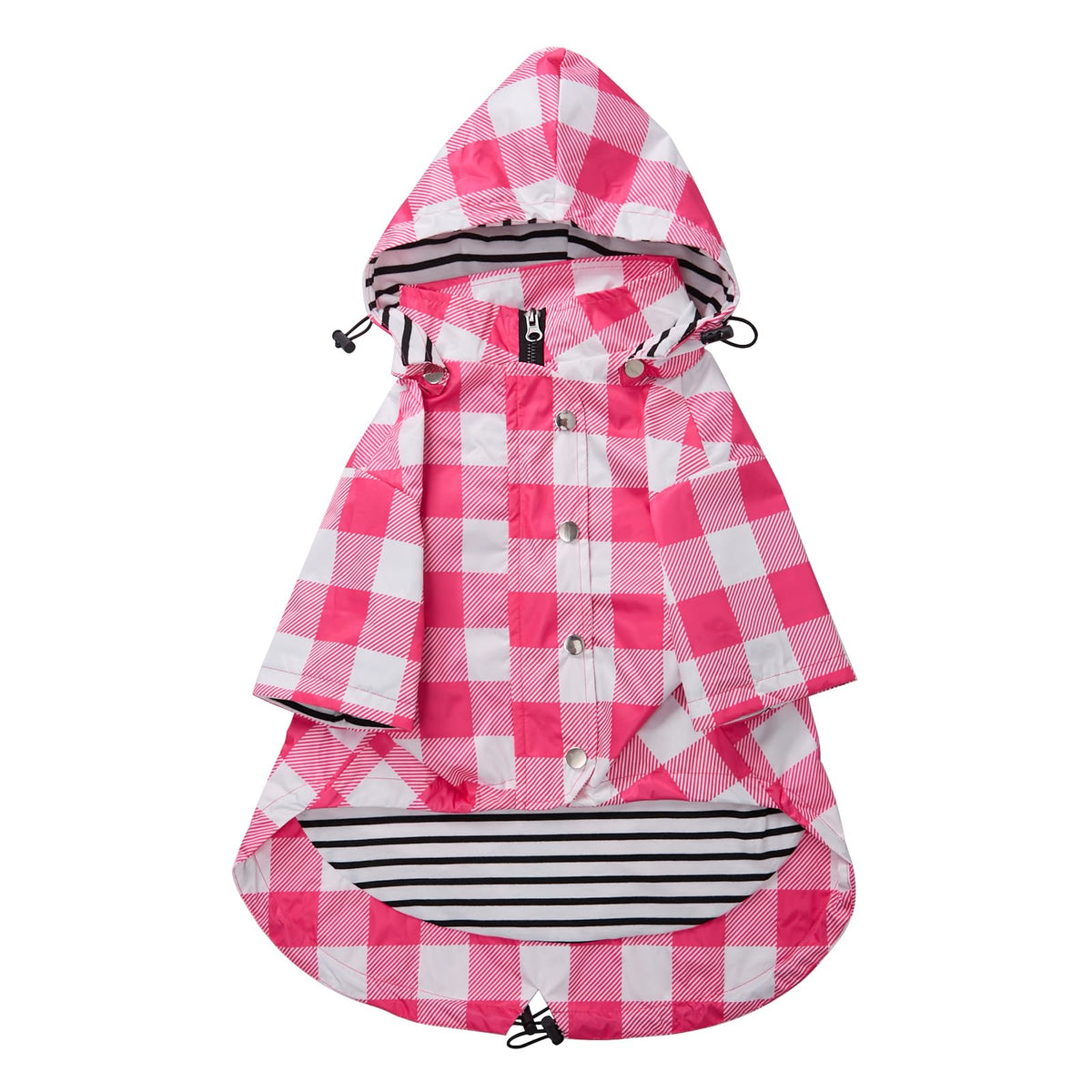 Morezi chubasquero para perro rosa XL, protección impermeable para paseos bajo lluvia.