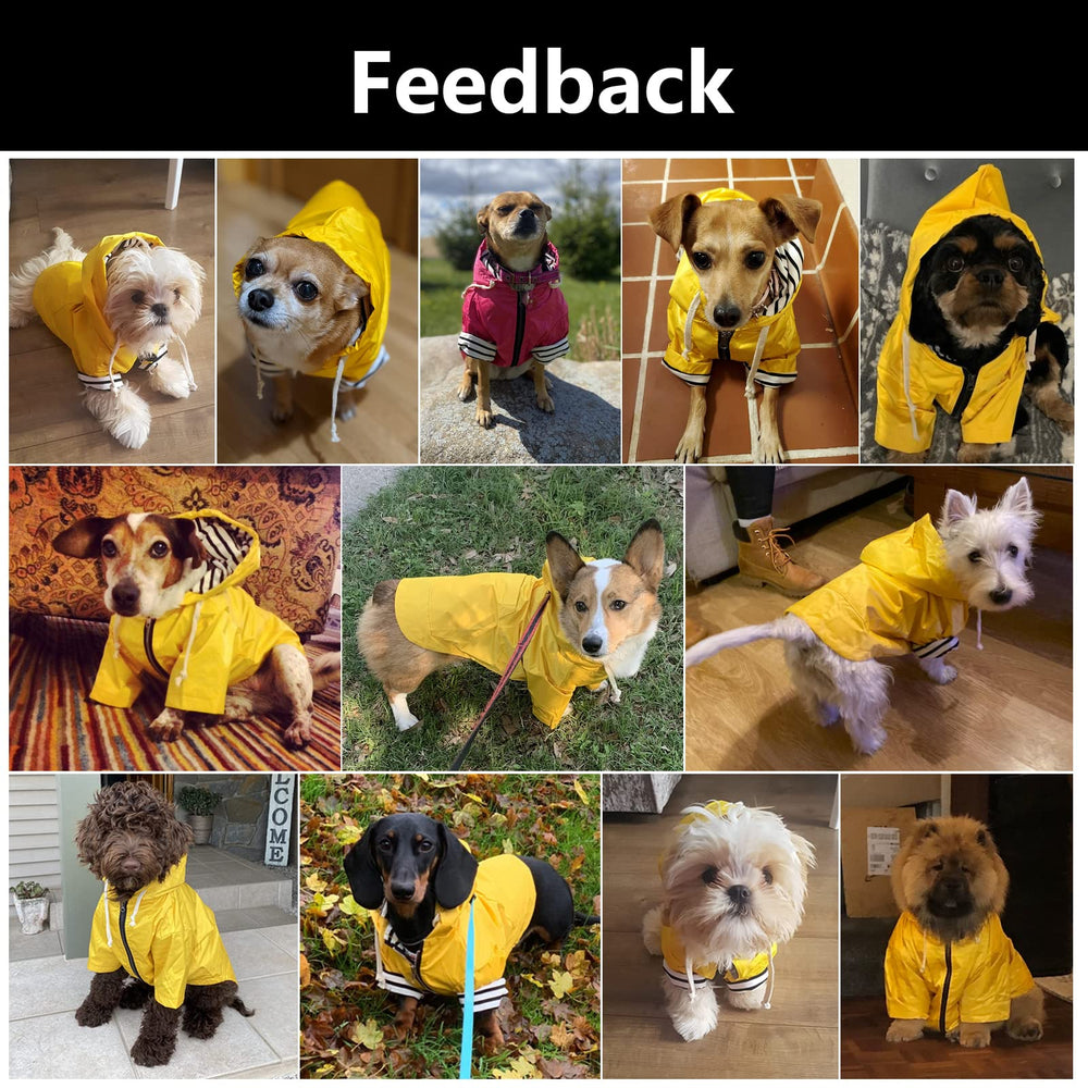 Morezi cremallera resistente en capa de lluvia para perros, cierre fiable.