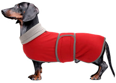 Morezi Dachshund Coat frente: abrigo cálido para paseos de invierno