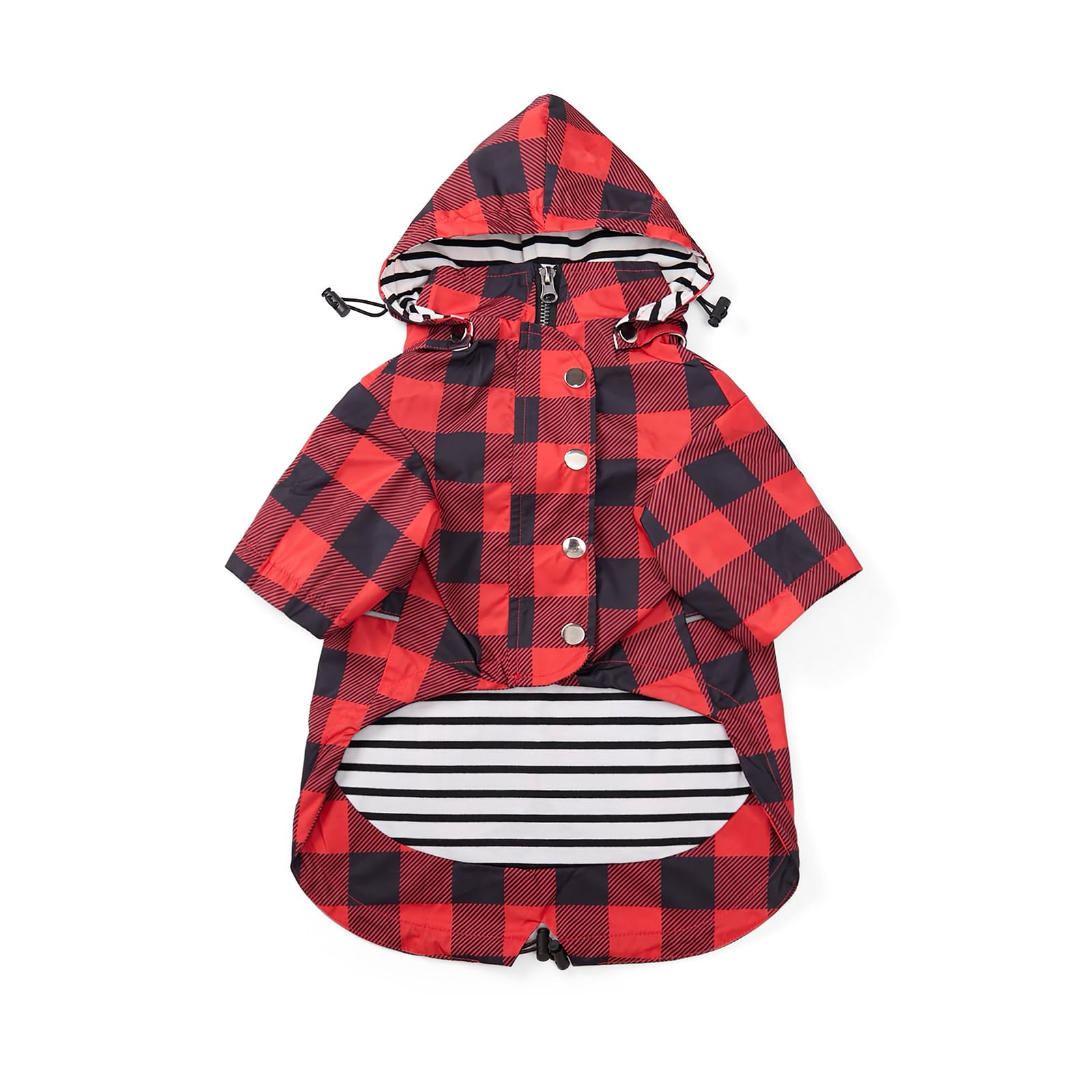 Morezi chaqueta impermeable para perros con capucha y patas, protección en lluvia