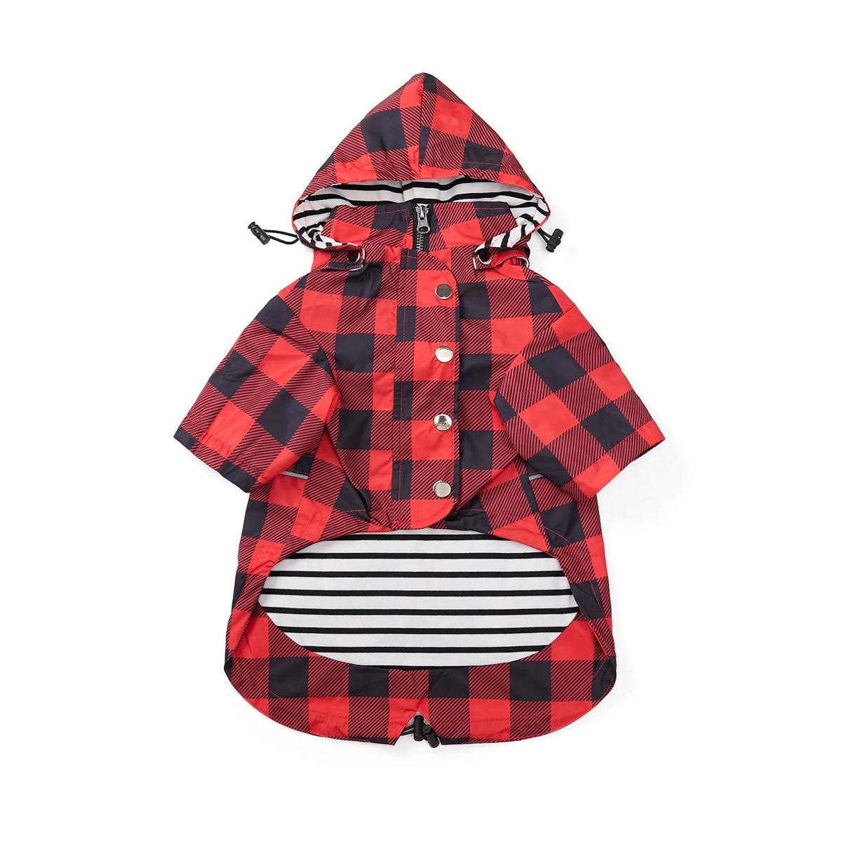 Morezi chaqueta impermeable para perros con capucha y patas, protección en lluvia