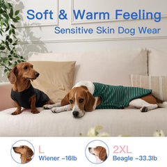MORVIGIVE sueteres perros, vista lateral; diseño versátil para combinar con ropa.