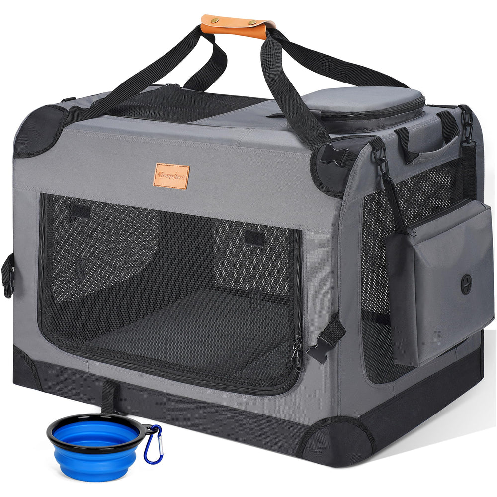 Morpilot jaula para perro con plegado rápido, ideal para viajes y almacenamiento.