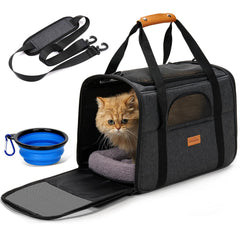 Morpilot transporte mascotas tela suave, cómodo para gatos grandes durante viajes