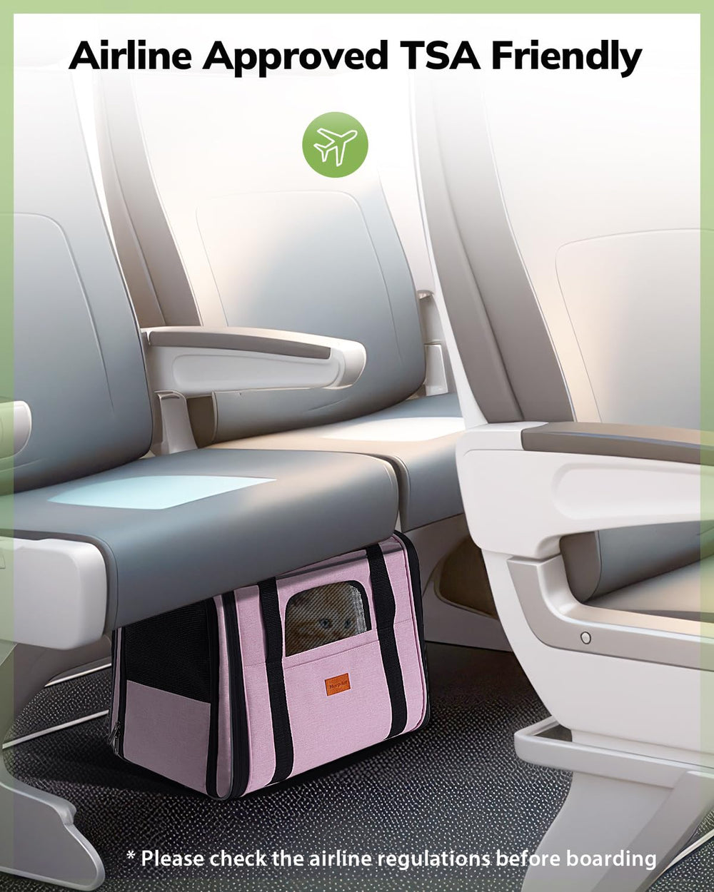 Mor pilot transportin gato viaje multiuso para coche tren avion.