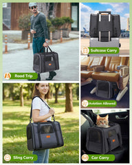 Morpilot transportin para gatos con cierre seguro y duradero.