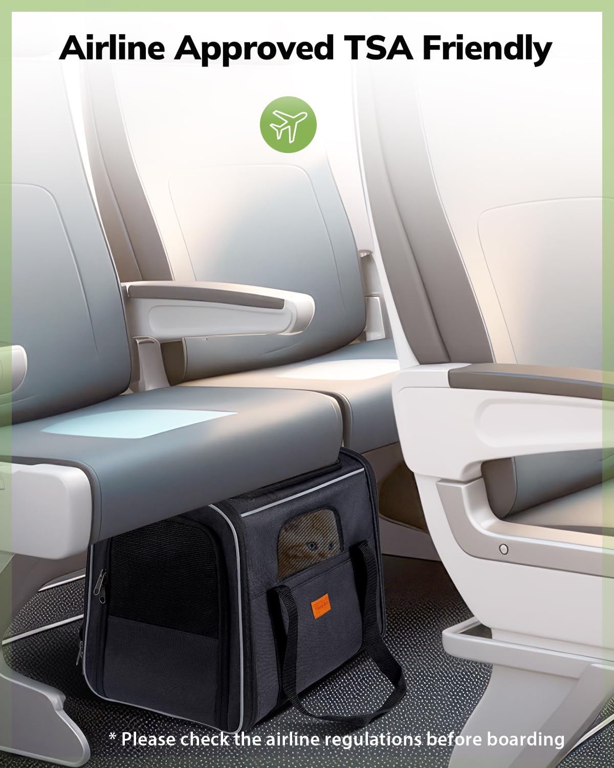 Morpilot transportin para gatos, color gris oscuro para estilo y seguridad.